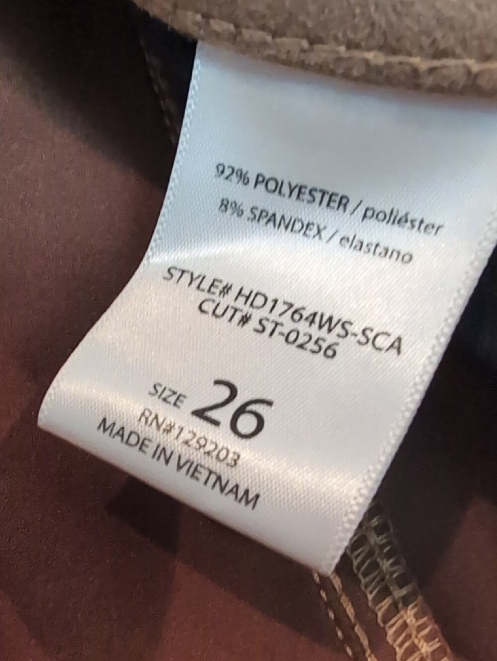 🌸3/$25🌸 Classic Straight Suede Slit Jeans in Light Tan - Picture 4 of 7